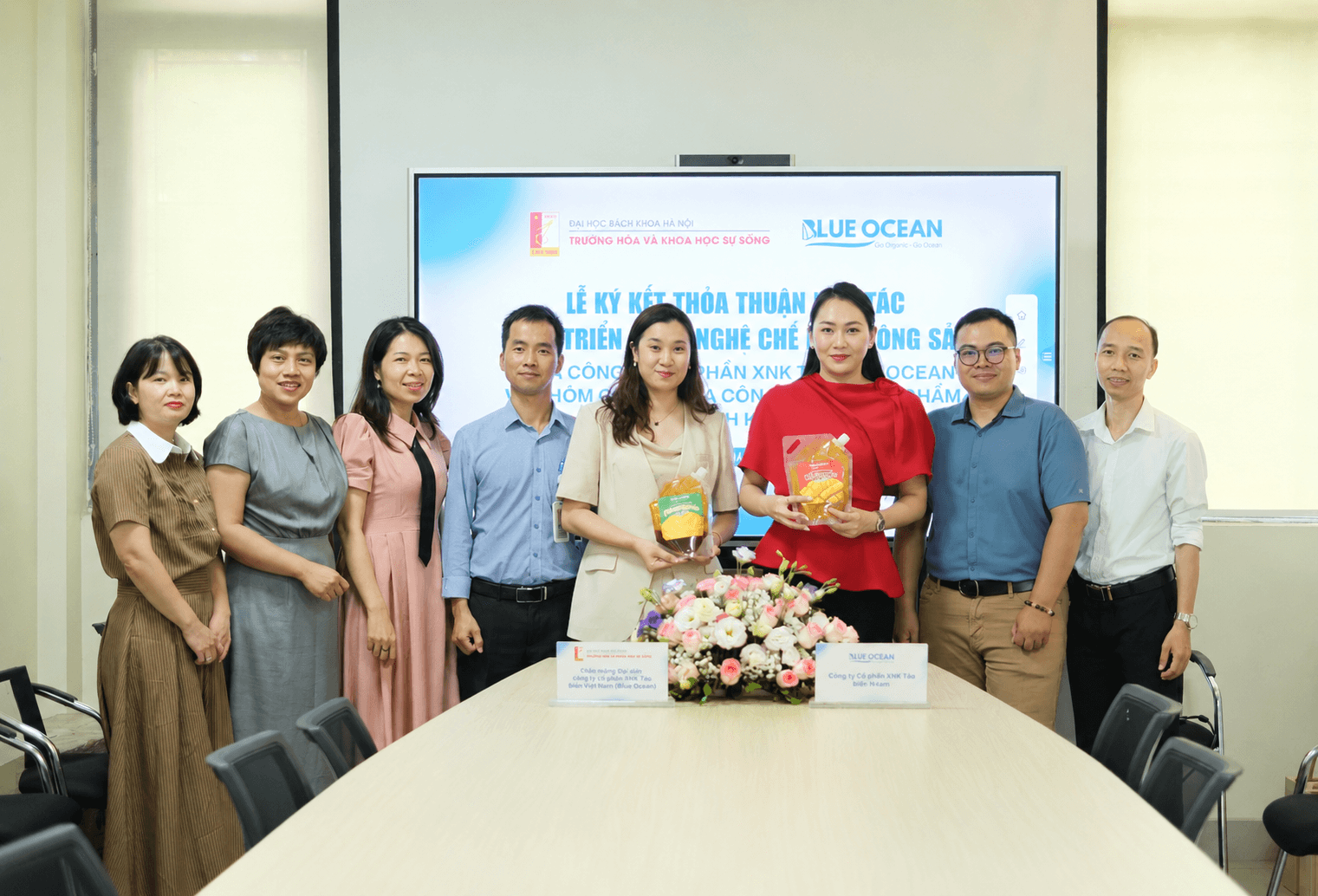 BLUE OCEAN KÝ KẾT HỢP TÁC PHÁT TRIỂN CÔNG NGHỆ CHẾ BIẾN NÔNG SẢN CÙNG ĐẠI HỌC BÁCH KHOA HÀ NỘI